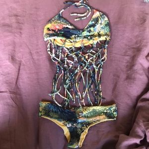 San Lorenzo fringe bikini size M